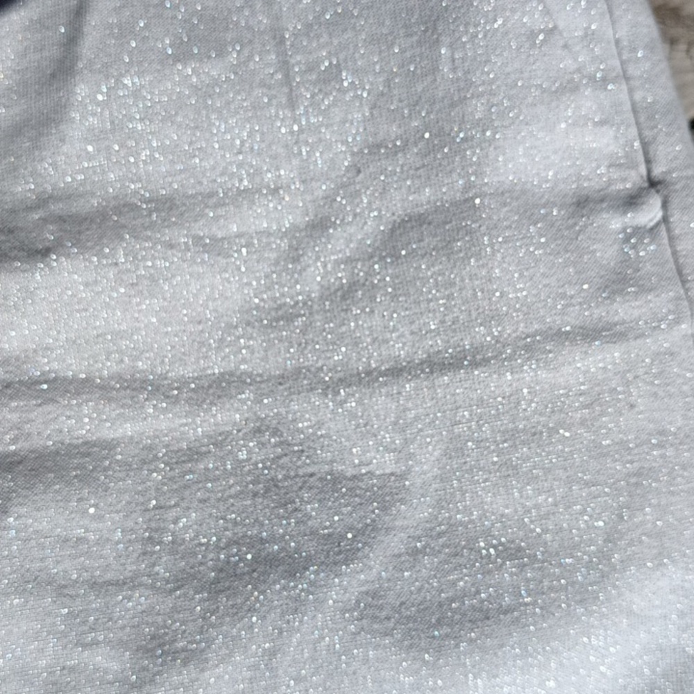 Banana Republic silver metallic linen cotton shorts ladies size 2 - Picture 9 of 11